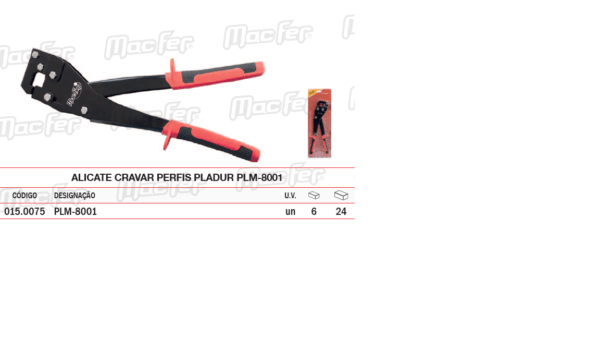 Alicate Cravar Perfis Pladur PLM 8001