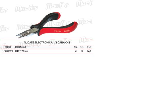 Alicate Electrónica Meia Cana C42