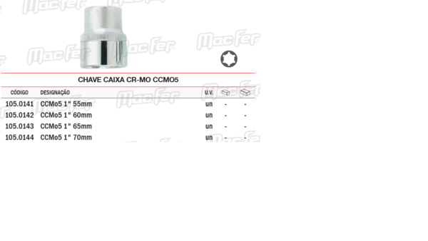 Chave Caixa CR MO CCMO5 55mm