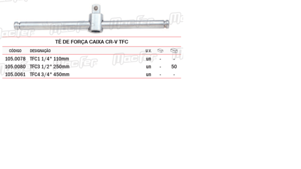 Tê De Força Caixa CR V TFC 1/4 110mm